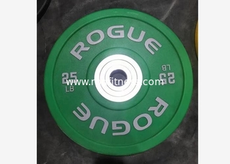 China Black PU Rubber Barbell Weight Plates / Weight Lifting Plates 2.5 - 25kgs supplier