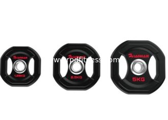 China Commercial Metal Weight Plates , Weightlifting Bumper Plates With Rubber / Steel Material supplier