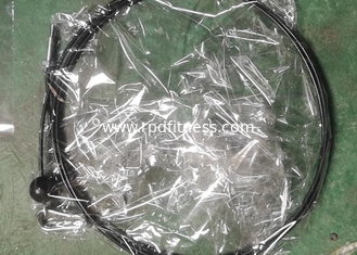 China RAPID Gym Equipment Parts , Black Plastic Wire Rope For Gym Equipment supplier