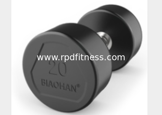 Club Gym Equipment Parts Rubber Steel Material Gym Fitness Dumbbells supplier