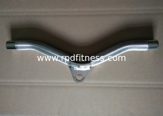460mm Gym Equipment Parts Silver Alloy Pull Handle Bars For Pulling / Pushing Exercise supplier