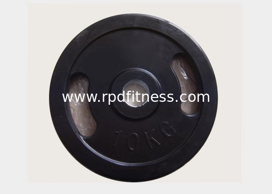 1.25kg - 25kg Gym Weight Plates , Black Rubber Barbell Weight Plates supplier