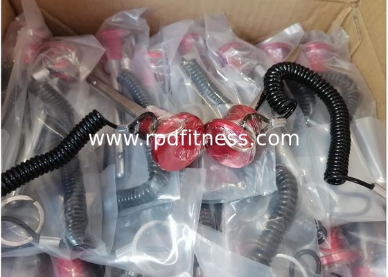 Plastic Caps Gym Equipment Parts Weight Selector Pin With Elastic Spring Rope supplier