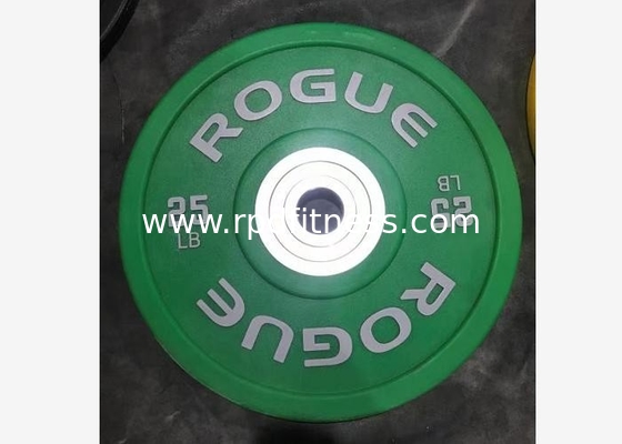 Black PU Rubber Barbell Weight Plates / Weight Lifting Plates 2.5 - 25kgs supplier