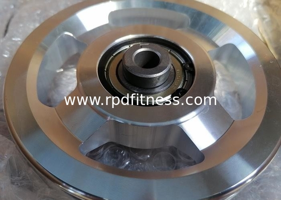Oxidation Treatment Alloy Fitness Pulley / CNC Polished Gym Pulley Wheels supplier