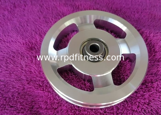 Oxidation Treatment Alloy Fitness Pulley / CNC Polished Gym Pulley Wheels supplier