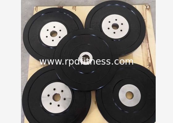 Home Bumper Barbell Weight Plates 5kg - 25kg For Strength Exercise 50mm Bars Matching supplier