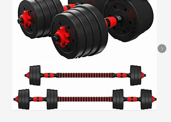 Black Adjustable 10kgs Rubber Coated Cement Dumbbell supplier