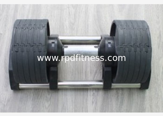 Rubber Coated 32KG Barbell Adjustable Gym Fitness Dumbbell supplier