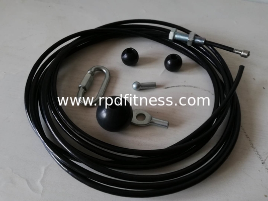 Nylon Coated Gym Cable Wire Rope 1/4'' Outer Diameter For Commercial Fitness Clubs supplier