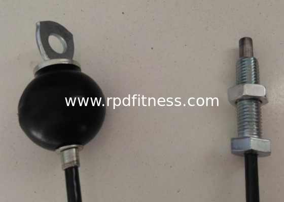 RAPID Gym Equipment Parts , Black Plastic Wire Rope For Gym Equipment supplier