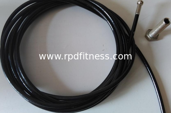 Plastic Gym Wire Rope 6.50mm Outer Diameter With Bearing Capacity 1500 Kgs supplier