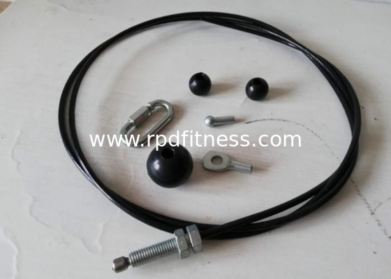 Plastic Gym Wire Rope 6.50mm Outer Diameter With Bearing Capacity 1500 Kgs supplier