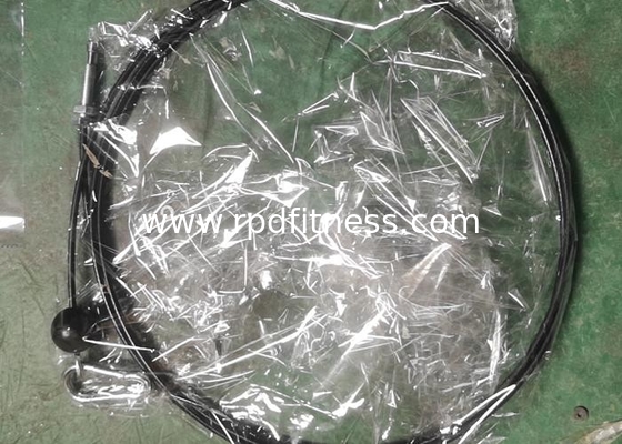 RAPID Gym Equipment Parts , Black Plastic Wire Rope For Gym Equipment supplier